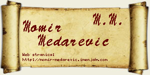 Momir Medarević vizit kartica